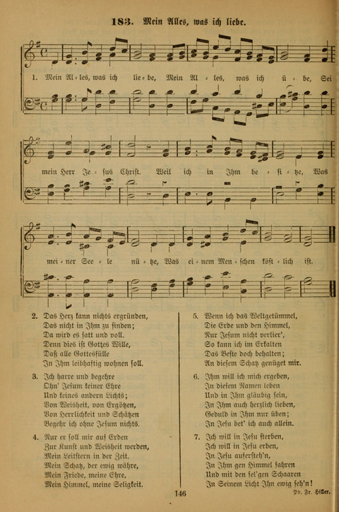 Die Glaubensharfe (With Melodies): Gesangbuch der deutschen Baptisten-Gemeinden. Herausgegeben auf Beschluß der Bundeskonferenz der Deutchen Baptisten-Gemeinden von America (2. ed) page 146