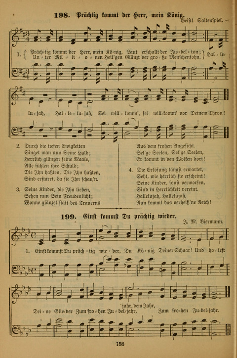 Die Glaubensharfe (With Melodies): Gesangbuch der deutschen Baptisten-Gemeinden. Herausgegeben auf Beschluß der Bundeskonferenz der Deutchen Baptisten-Gemeinden von America (2. ed) page 158