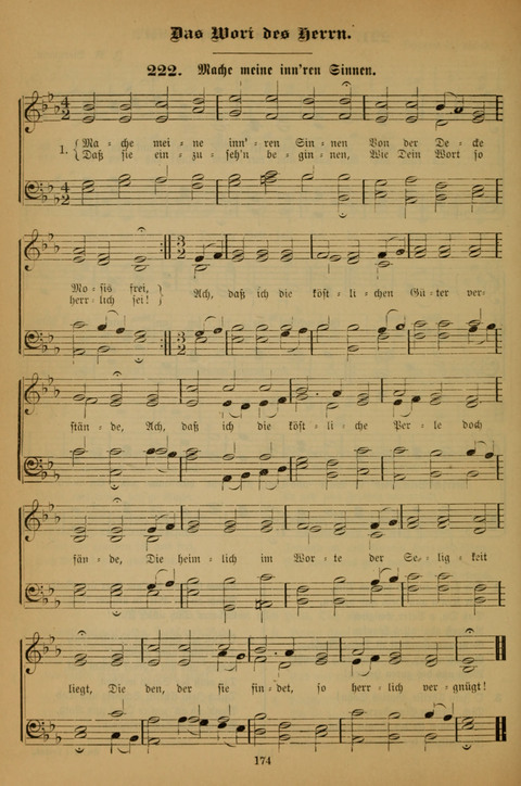 Die Glaubensharfe (With Melodies): Gesangbuch der deutschen Baptisten-Gemeinden. Herausgegeben auf Beschluß der Bundeskonferenz der Deutchen Baptisten-Gemeinden von America (2. ed) page 174