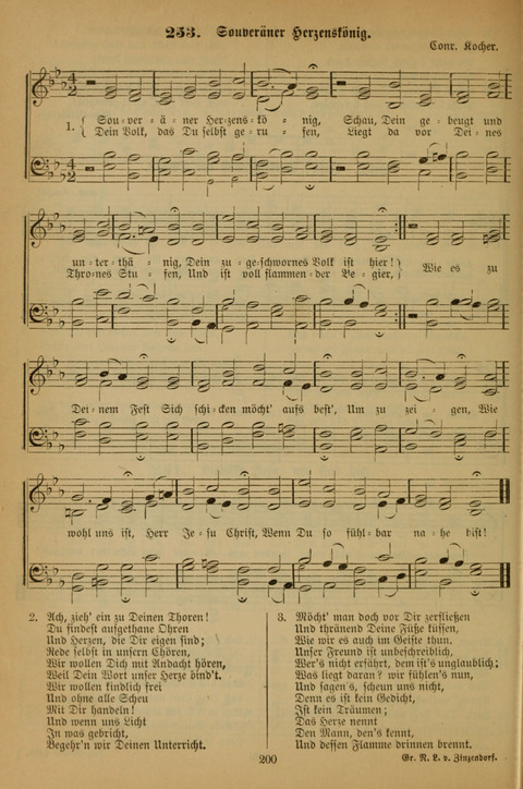 Die Glaubensharfe (With Melodies): Gesangbuch der deutschen Baptisten-Gemeinden. Herausgegeben auf Beschluß der Bundeskonferenz der Deutchen Baptisten-Gemeinden von America (2. ed) page 200