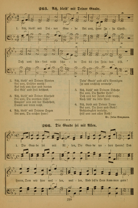 Die Glaubensharfe (With Melodies): Gesangbuch der deutschen Baptisten-Gemeinden. Herausgegeben auf Beschluß der Bundeskonferenz der Deutchen Baptisten-Gemeinden von America (2. ed) page 210