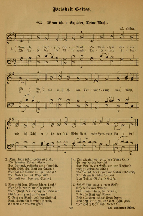 Die Glaubensharfe (With Melodies): Gesangbuch der deutschen Baptisten-Gemeinden. Herausgegeben auf Beschluß der Bundeskonferenz der Deutchen Baptisten-Gemeinden von America (2. ed) page 22