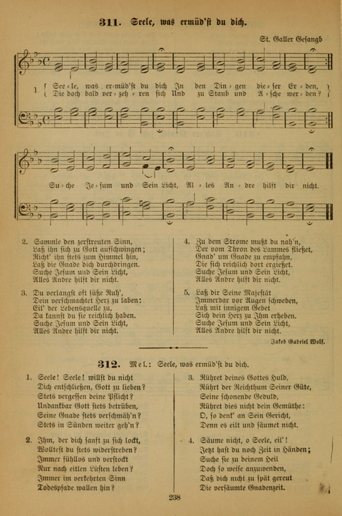 Die Glaubensharfe (With Melodies): Gesangbuch der deutschen Baptisten-Gemeinden. Herausgegeben auf Beschluß der Bundeskonferenz der Deutchen Baptisten-Gemeinden von America (2. ed) page 238