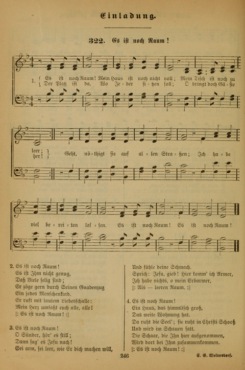 Die Glaubensharfe (With Melodies): Gesangbuch der deutschen Baptisten-Gemeinden. Herausgegeben auf Beschluß der Bundeskonferenz der Deutchen Baptisten-Gemeinden von America (2. ed) page 246