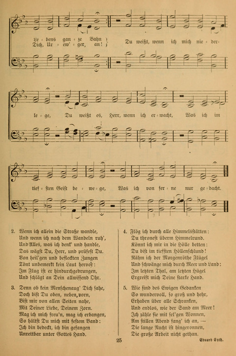 Die Glaubensharfe (With Melodies): Gesangbuch der deutschen Baptisten-Gemeinden. Herausgegeben auf Beschluß der Bundeskonferenz der Deutchen Baptisten-Gemeinden von America (2. ed) page 25