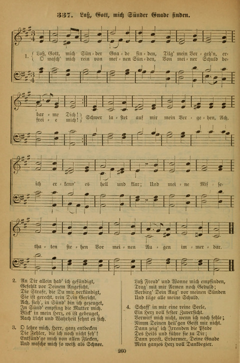 Die Glaubensharfe (With Melodies): Gesangbuch der deutschen Baptisten-Gemeinden. Herausgegeben auf Beschluß der Bundeskonferenz der Deutchen Baptisten-Gemeinden von America (2. ed) page 260