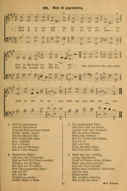 Die Glaubensharfe (With Melodies): Gesangbuch der deutschen Baptisten-Gemeinden. Herausgegeben auf Beschluß der Bundeskonferenz der Deutchen Baptisten-Gemeinden von America (2. ed) page 27