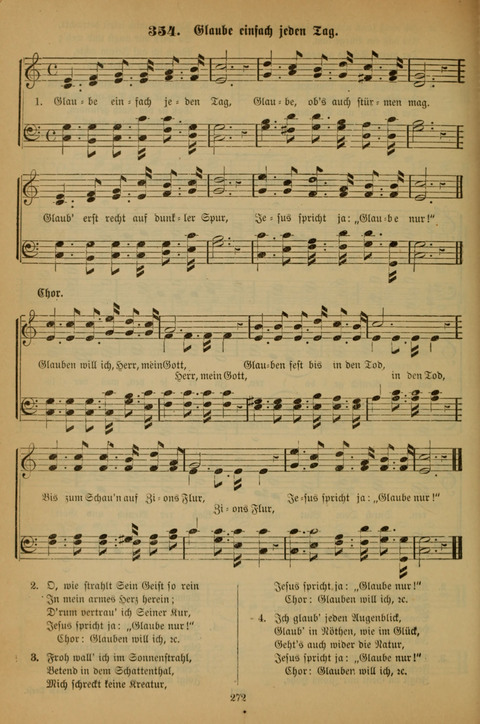 Die Glaubensharfe (With Melodies): Gesangbuch der deutschen Baptisten-Gemeinden. Herausgegeben auf Beschluß der Bundeskonferenz der Deutchen Baptisten-Gemeinden von America (2. ed) page 272