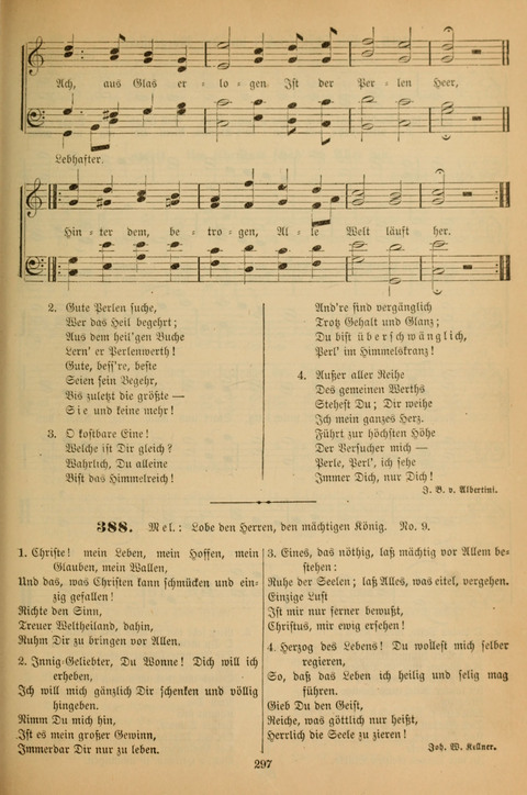 Die Glaubensharfe (With Melodies): Gesangbuch der deutschen Baptisten-Gemeinden. Herausgegeben auf Beschluß der Bundeskonferenz der Deutchen Baptisten-Gemeinden von America (2. ed) page 297