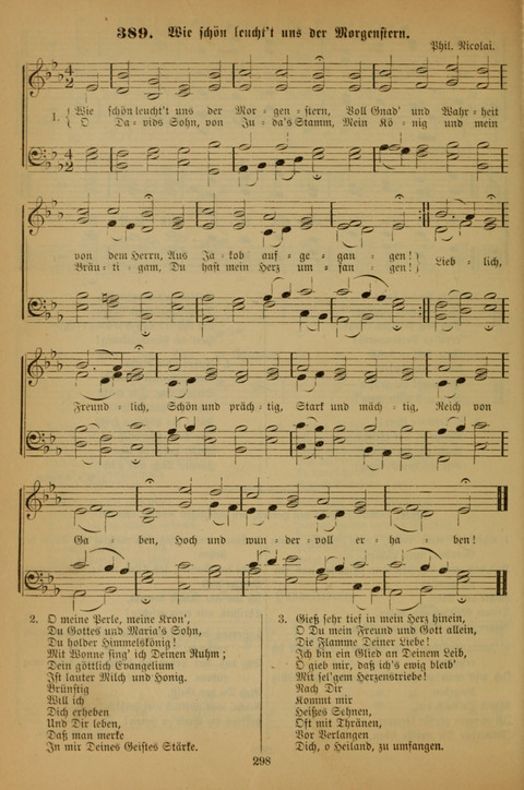 Die Glaubensharfe (With Melodies): Gesangbuch der deutschen Baptisten-Gemeinden. Herausgegeben auf Beschluß der Bundeskonferenz der Deutchen Baptisten-Gemeinden von America (2. ed) page 298