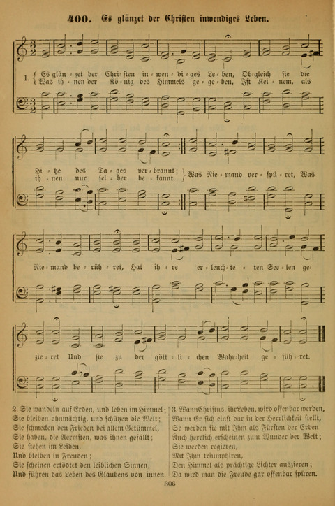 Die Glaubensharfe (With Melodies): Gesangbuch der deutschen Baptisten-Gemeinden. Herausgegeben auf Beschluß der Bundeskonferenz der Deutchen Baptisten-Gemeinden von America (2. ed) page 306