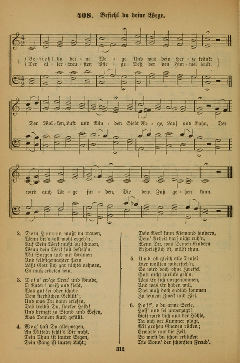 Die Glaubensharfe (With Melodies): Gesangbuch der deutschen Baptisten-Gemeinden. Herausgegeben auf Beschluß der Bundeskonferenz der Deutchen Baptisten-Gemeinden von America (2. ed) page 312