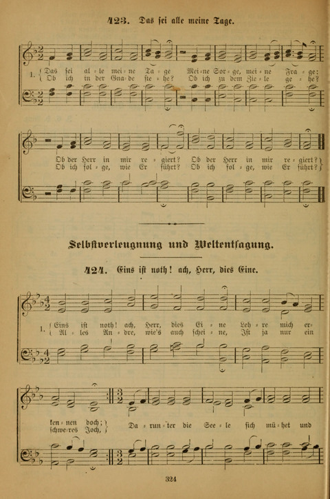 Die Glaubensharfe (With Melodies): Gesangbuch der deutschen Baptisten-Gemeinden. Herausgegeben auf Beschluß der Bundeskonferenz der Deutchen Baptisten-Gemeinden von America (2. ed) page 324