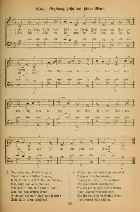 Die Glaubensharfe (With Melodies): Gesangbuch der deutschen Baptisten-Gemeinden. Herausgegeben auf Beschluß der Bundeskonferenz der Deutchen Baptisten-Gemeinden von America (2. ed) page 333