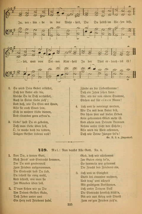 Die Glaubensharfe (With Melodies): Gesangbuch der deutschen Baptisten-Gemeinden. Herausgegeben auf Beschluß der Bundeskonferenz der Deutchen Baptisten-Gemeinden von America (2. ed) page 335