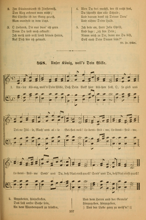 Die Glaubensharfe (With Melodies): Gesangbuch der deutschen Baptisten-Gemeinden. Herausgegeben auf Beschluß der Bundeskonferenz der Deutchen Baptisten-Gemeinden von America (2. ed) page 357