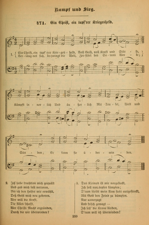 Die Glaubensharfe (With Melodies): Gesangbuch der deutschen Baptisten-Gemeinden. Herausgegeben auf Beschluß der Bundeskonferenz der Deutchen Baptisten-Gemeinden von America (2. ed) page 359