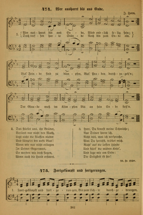 Die Glaubensharfe (With Melodies): Gesangbuch der deutschen Baptisten-Gemeinden. Herausgegeben auf Beschluß der Bundeskonferenz der Deutchen Baptisten-Gemeinden von America (2. ed) page 362