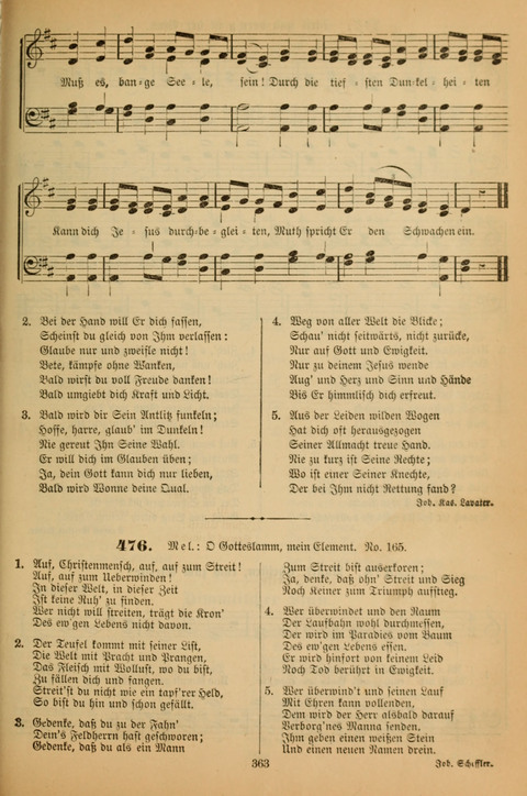 Die Glaubensharfe (With Melodies): Gesangbuch der deutschen Baptisten-Gemeinden. Herausgegeben auf Beschluß der Bundeskonferenz der Deutchen Baptisten-Gemeinden von America (2. ed) page 363