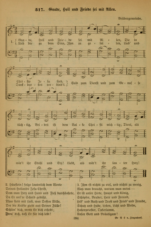 Die Glaubensharfe (With Melodies): Gesangbuch der deutschen Baptisten-Gemeinden. Herausgegeben auf Beschluß der Bundeskonferenz der Deutchen Baptisten-Gemeinden von America (2. ed) page 394