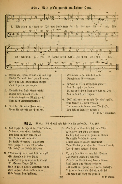 Die Glaubensharfe (With Melodies): Gesangbuch der deutschen Baptisten-Gemeinden. Herausgegeben auf Beschluß der Bundeskonferenz der Deutchen Baptisten-Gemeinden von America (2. ed) page 397