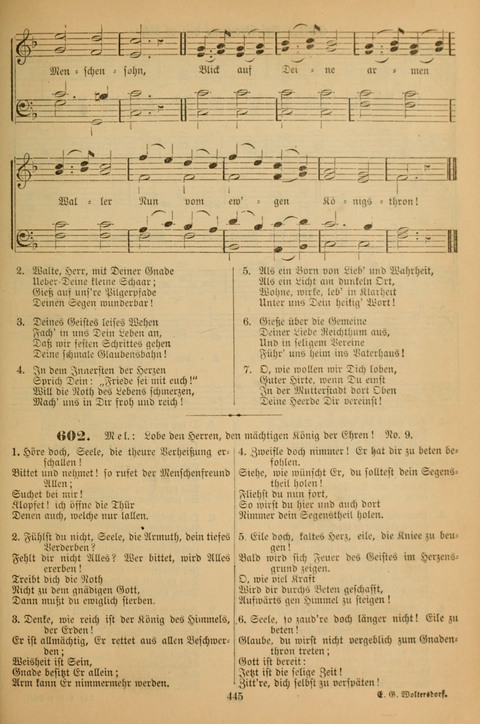 Die Glaubensharfe (With Melodies): Gesangbuch der deutschen Baptisten-Gemeinden. Herausgegeben auf Beschluß der Bundeskonferenz der Deutchen Baptisten-Gemeinden von America (2. ed) page 445