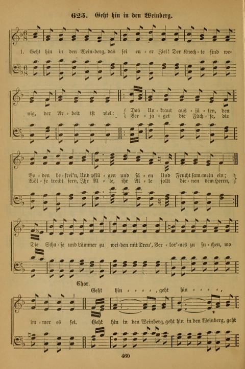 Die Glaubensharfe (With Melodies): Gesangbuch der deutschen Baptisten-Gemeinden. Herausgegeben auf Beschluß der Bundeskonferenz der Deutchen Baptisten-Gemeinden von America (2. ed) page 460