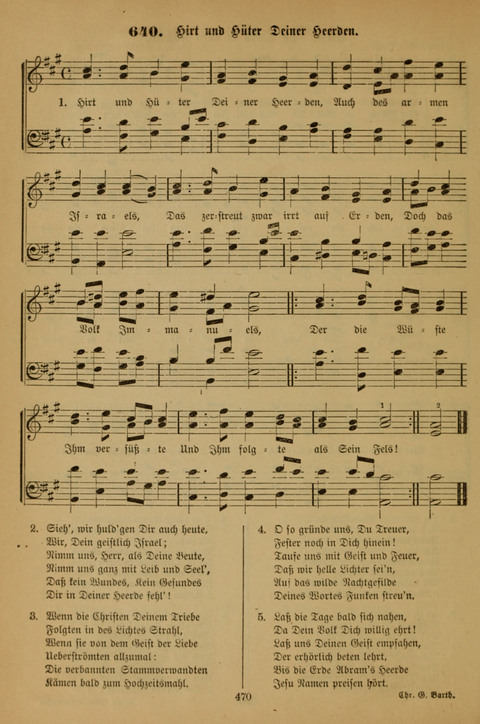 Die Glaubensharfe (With Melodies): Gesangbuch der deutschen Baptisten-Gemeinden. Herausgegeben auf Beschluß der Bundeskonferenz der Deutchen Baptisten-Gemeinden von America (2. ed) page 470