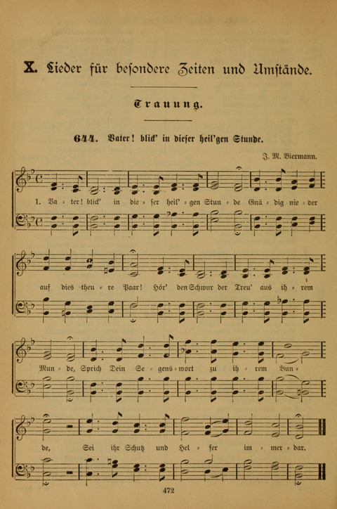 Die Glaubensharfe (With Melodies): Gesangbuch der deutschen Baptisten-Gemeinden. Herausgegeben auf Beschluß der Bundeskonferenz der Deutchen Baptisten-Gemeinden von America (2. ed) page 472