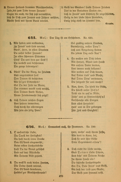 Die Glaubensharfe (With Melodies): Gesangbuch der deutschen Baptisten-Gemeinden. Herausgegeben auf Beschluß der Bundeskonferenz der Deutchen Baptisten-Gemeinden von America (2. ed) page 473