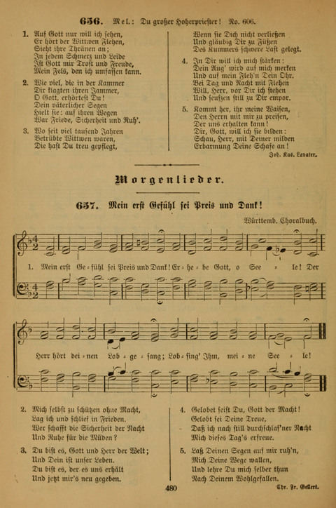 Die Glaubensharfe (With Melodies): Gesangbuch der deutschen Baptisten-Gemeinden. Herausgegeben auf Beschluß der Bundeskonferenz der Deutchen Baptisten-Gemeinden von America (2. ed) page 480