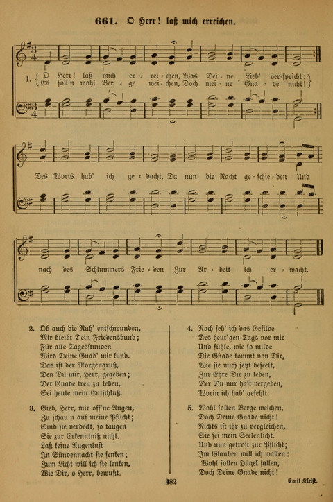 Die Glaubensharfe (With Melodies): Gesangbuch der deutschen Baptisten-Gemeinden. Herausgegeben auf Beschluß der Bundeskonferenz der Deutchen Baptisten-Gemeinden von America (2. ed) page 482