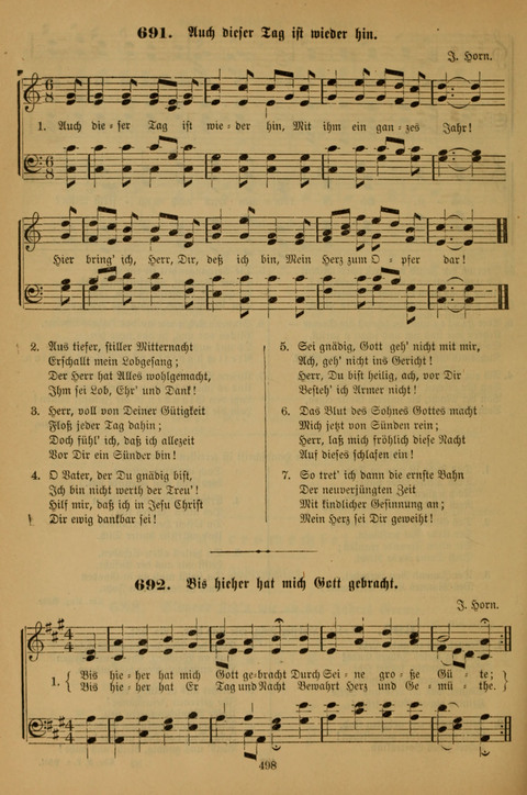 Die Glaubensharfe (With Melodies): Gesangbuch der deutschen Baptisten-Gemeinden. Herausgegeben auf Beschluß der Bundeskonferenz der Deutchen Baptisten-Gemeinden von America (2. ed) page 498