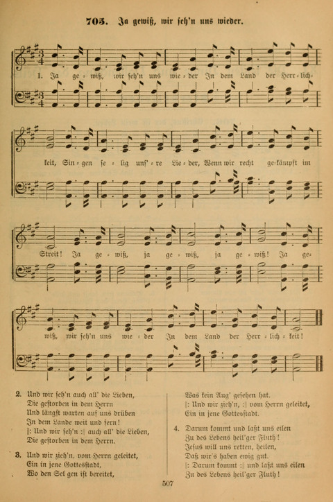 Die Glaubensharfe (With Melodies): Gesangbuch der deutschen Baptisten-Gemeinden. Herausgegeben auf Beschluß der Bundeskonferenz der Deutchen Baptisten-Gemeinden von America (2. ed) page 507