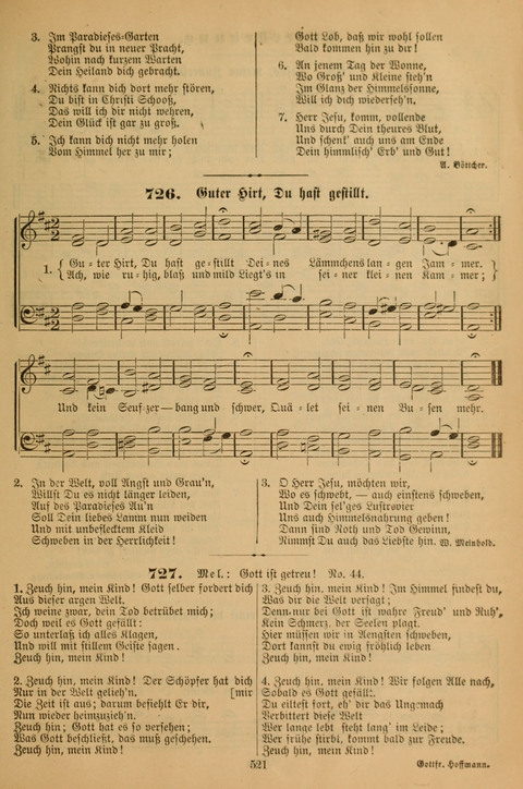 Die Glaubensharfe (With Melodies): Gesangbuch der deutschen Baptisten-Gemeinden. Herausgegeben auf Beschluß der Bundeskonferenz der Deutchen Baptisten-Gemeinden von America (2. ed) page 521