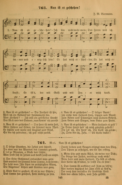 Die Glaubensharfe (With Melodies): Gesangbuch der deutschen Baptisten-Gemeinden. Herausgegeben auf Beschluß der Bundeskonferenz der Deutchen Baptisten-Gemeinden von America (2. ed) page 545