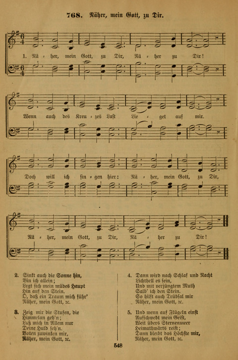 Die Glaubensharfe (With Melodies): Gesangbuch der deutschen Baptisten-Gemeinden. Herausgegeben auf Beschluß der Bundeskonferenz der Deutchen Baptisten-Gemeinden von America (2. ed) page 548