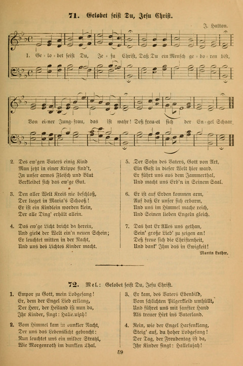 Die Glaubensharfe (With Melodies): Gesangbuch der deutschen Baptisten-Gemeinden. Herausgegeben auf Beschluß der Bundeskonferenz der Deutchen Baptisten-Gemeinden von America (2. ed) page 59