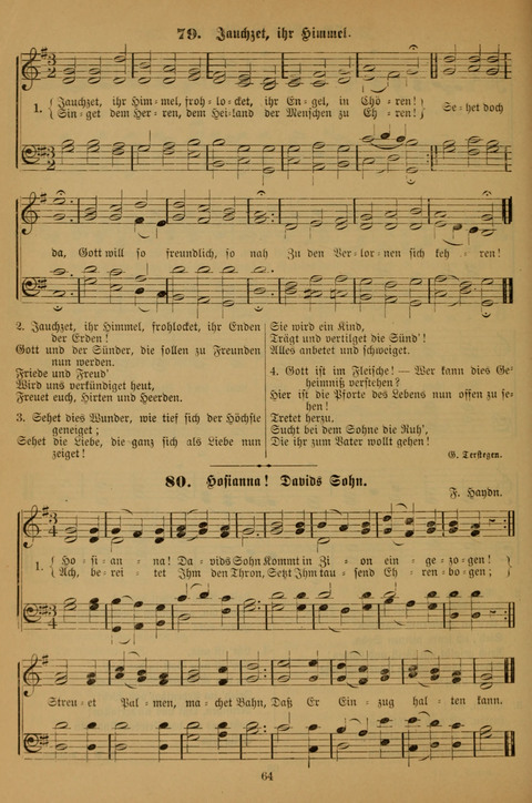 Die Glaubensharfe (With Melodies): Gesangbuch der deutschen Baptisten-Gemeinden. Herausgegeben auf Beschluß der Bundeskonferenz der Deutchen Baptisten-Gemeinden von America (2. ed) page 64