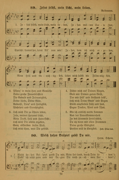 Die Glaubensharfe (With Melodies): Gesangbuch der deutschen Baptisten-Gemeinden. Herausgegeben auf Beschluß der Bundeskonferenz der Deutchen Baptisten-Gemeinden von America (2. ed) page 72