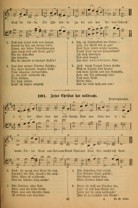 Die Glaubensharfe (With Melodies): Gesangbuch der deutschen Baptisten-Gemeinden. Herausgegeben auf Beschluß der Bundeskonferenz der Deutchen Baptisten-Gemeinden von America (2. ed) page 81