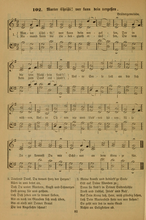 Die Glaubensharfe (With Melodies): Gesangbuch der deutschen Baptisten-Gemeinden. Herausgegeben auf Beschluß der Bundeskonferenz der Deutchen Baptisten-Gemeinden von America (2. ed) page 82