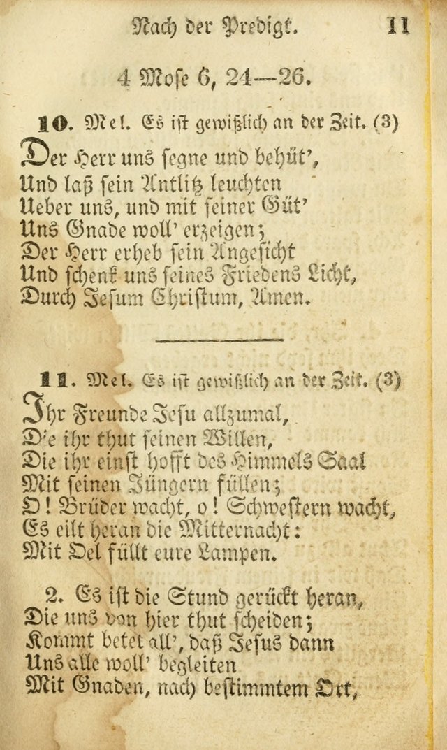 Die Gemeinschaftliche Liedersammlung: zum allgemeinen Gebrauch des wahren Gottesdienstes: mit einem inhalt sammt zwensachen register versehen (3 aufl.) page 11