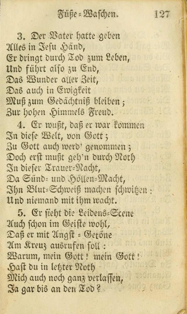 Die Gemeinschaftliche Liedersammlung: zum allgemeinen Gebrauch des wahren Gottesdienstes: mit einem inhalt sammt zwensachen register versehen (3 aufl.) page 127