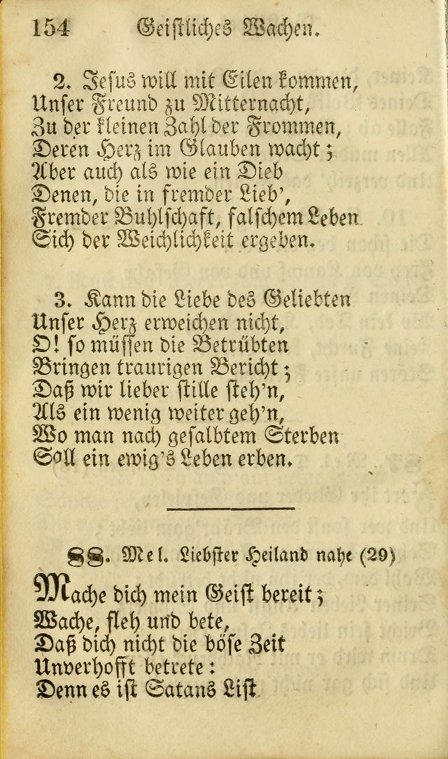 Die Gemeinschaftliche Liedersammlung: zum allgemeinen Gebrauch des wahren Gottesdienstes: mit einem inhalt sammt zwensachen register versehen (3 aufl.) page 154