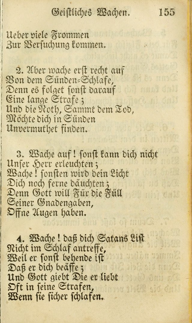 Die Gemeinschaftliche Liedersammlung: zum allgemeinen Gebrauch des wahren Gottesdienstes: mit einem inhalt sammt zwensachen register versehen (3 aufl.) page 155