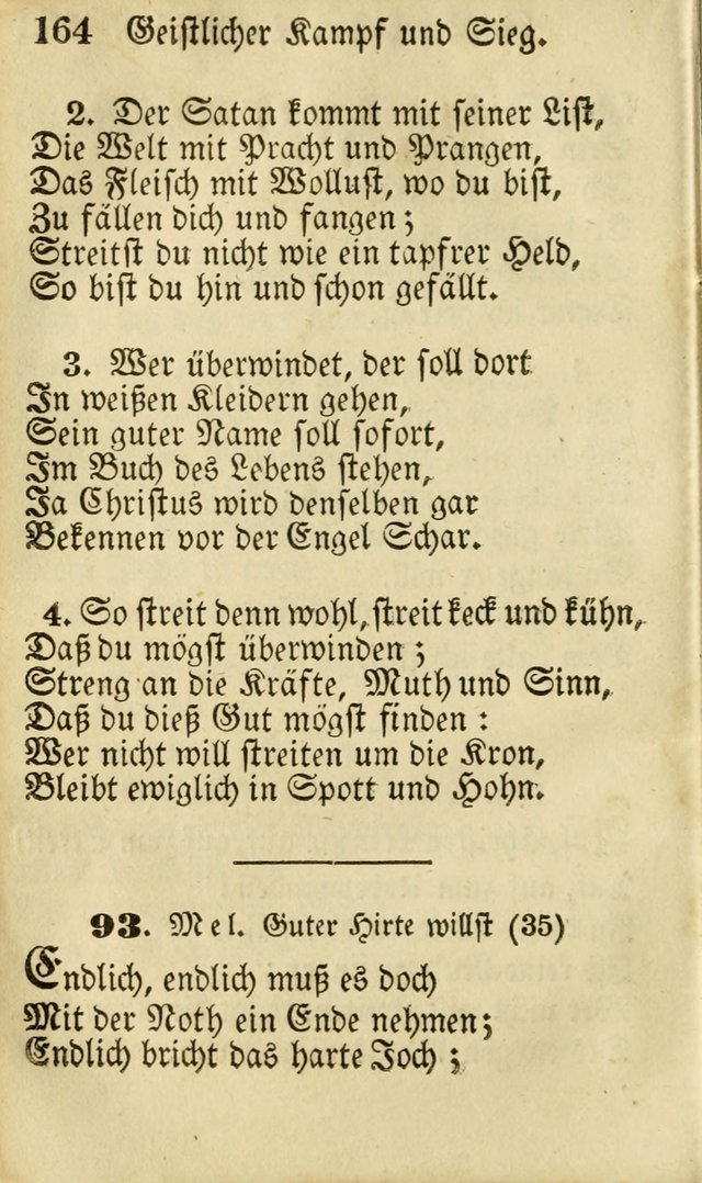 Die Gemeinschaftliche Liedersammlung: zum allgemeinen Gebrauch des wahren Gottesdienstes: mit einem inhalt sammt zwensachen register versehen (3 aufl.) page 164