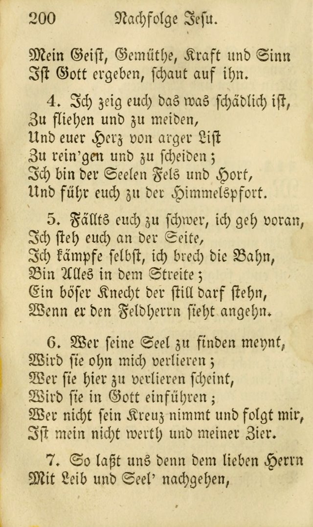 Die Gemeinschaftliche Liedersammlung: zum allgemeinen Gebrauch des wahren Gottesdienstes: mit einem inhalt sammt zwensachen register versehen (3 aufl.) page 200