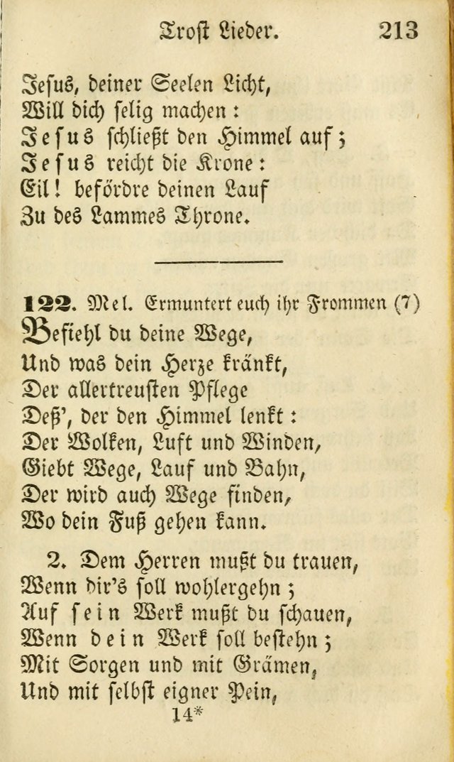 Die Gemeinschaftliche Liedersammlung: zum allgemeinen Gebrauch des wahren Gottesdienstes: mit einem inhalt sammt zwensachen register versehen (3 aufl.) page 213