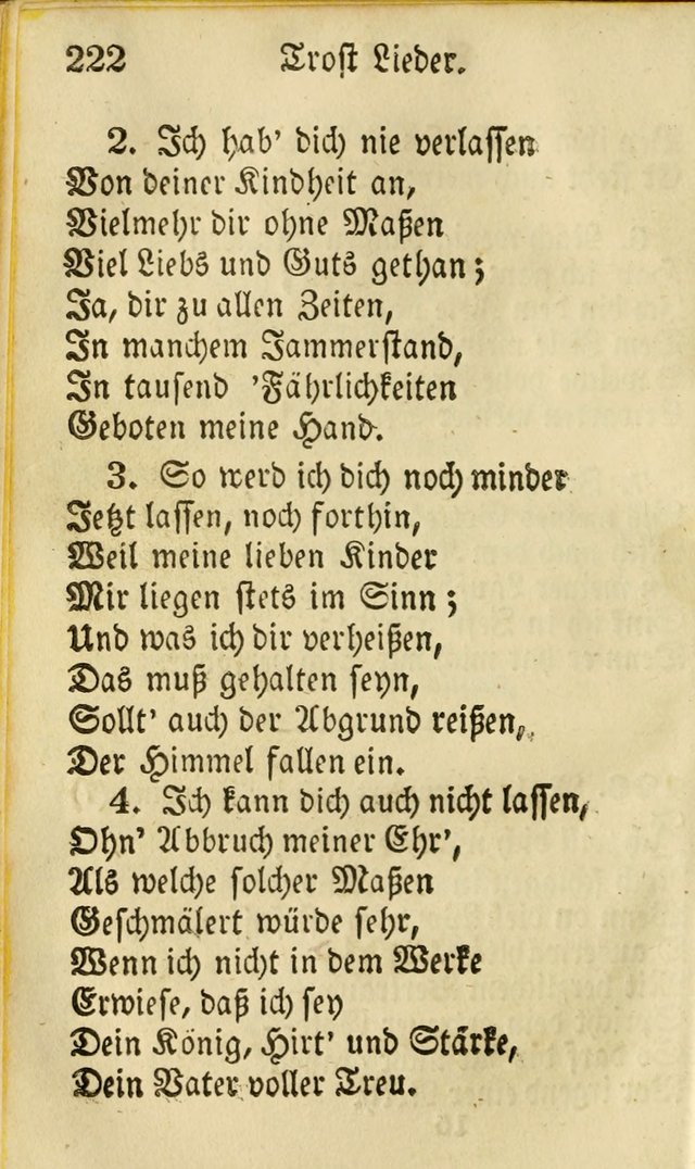 Die Gemeinschaftliche Liedersammlung: zum allgemeinen Gebrauch des wahren Gottesdienstes: mit einem inhalt sammt zwensachen register versehen (3 aufl.) page 222